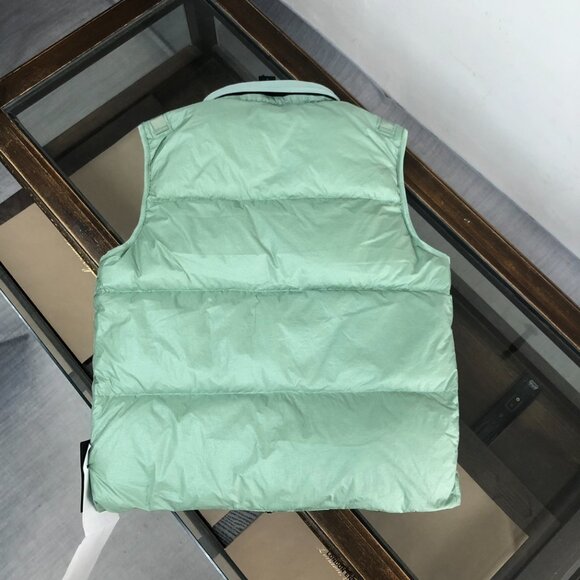 Stone Island Hooded Down Vest (Light Green) - Picture 3 of 9